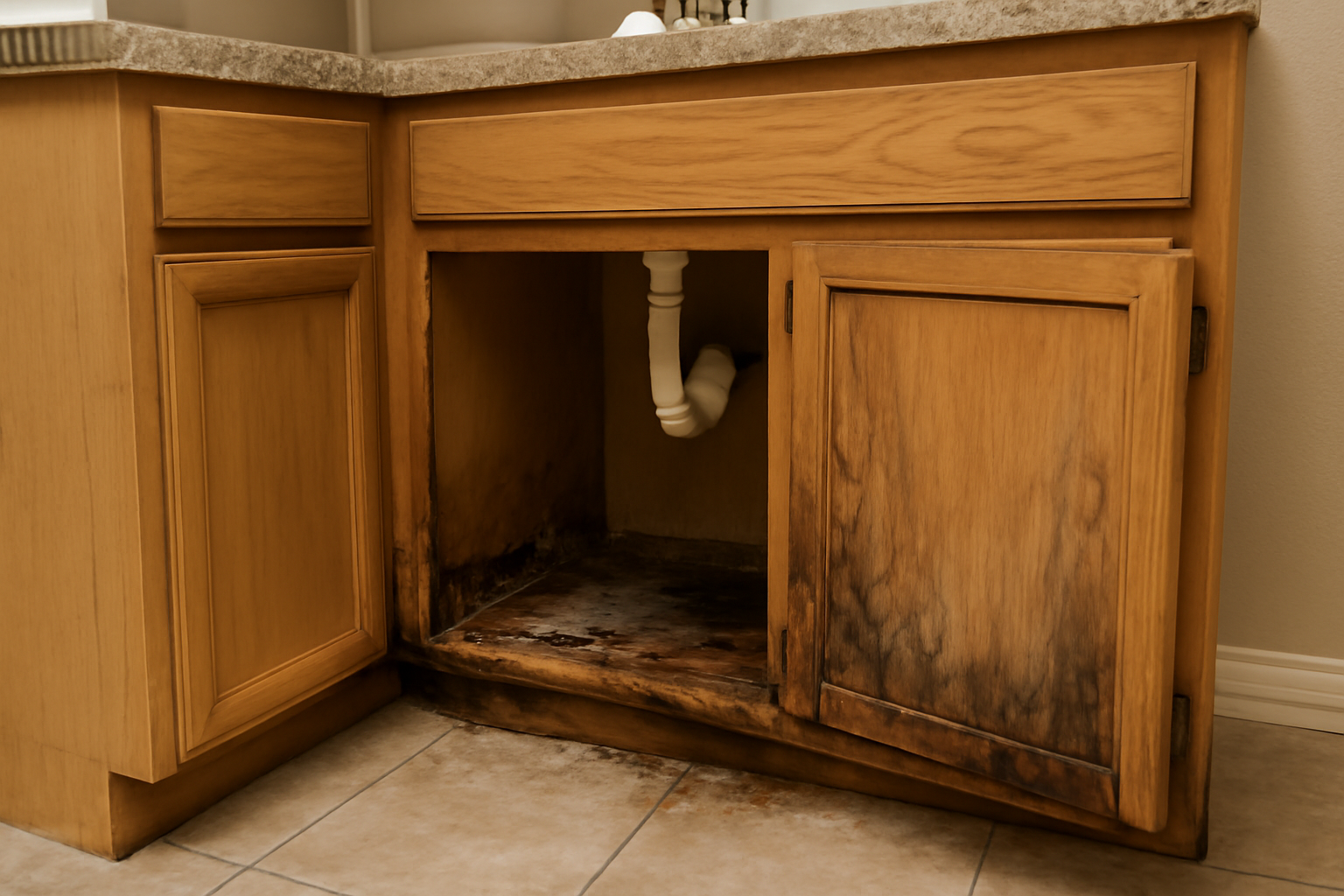 Cabinet Water Damage Repair in Guntown, MS