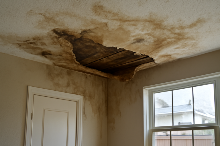 Ceiling Drywall Water Damage Restoration