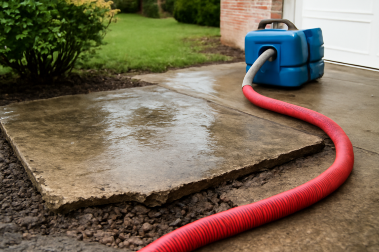 Concrete Slab Water Extraction