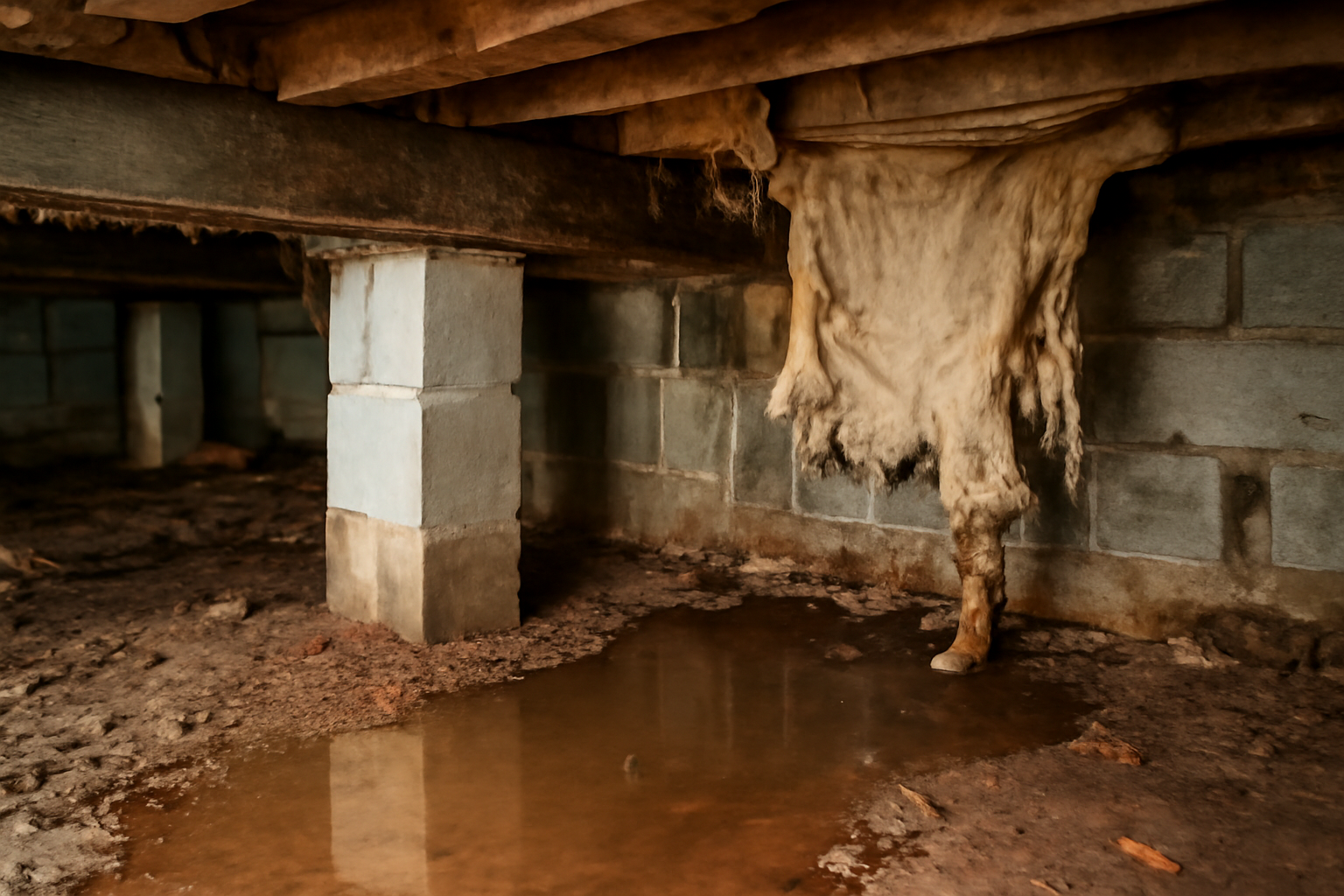 Crawl Space Water Damage Repair in Belmont, MS