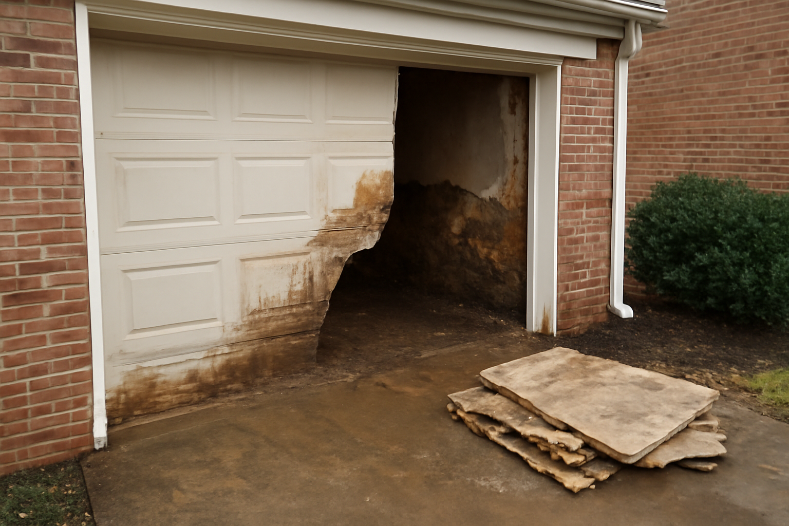 Garage Water Damage Cleanup in Walls, MS