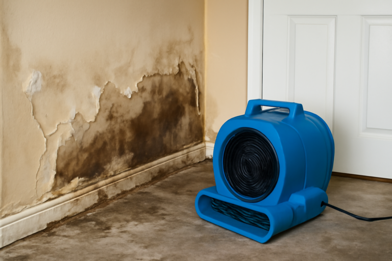 High-Velocity Air Mover Drying
