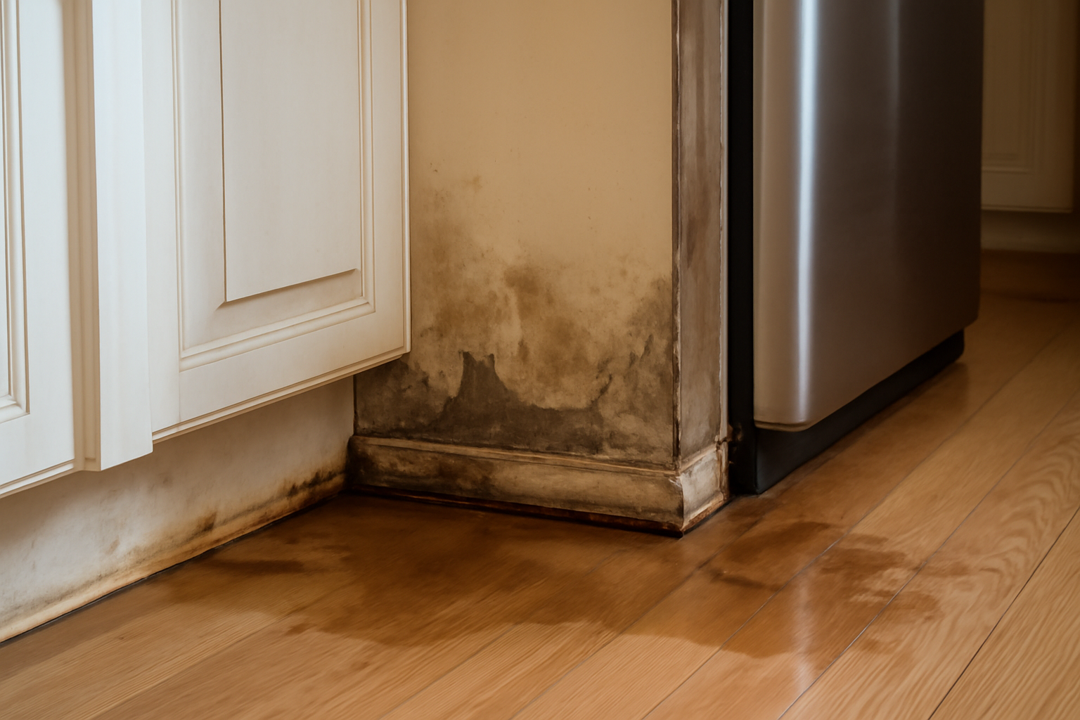 Ice Maker Line Leak Water Removal in Baldwyn, MS