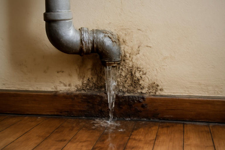 Leaking Pipe Water Removal