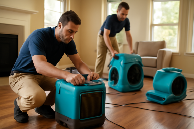 Water damage restoration service