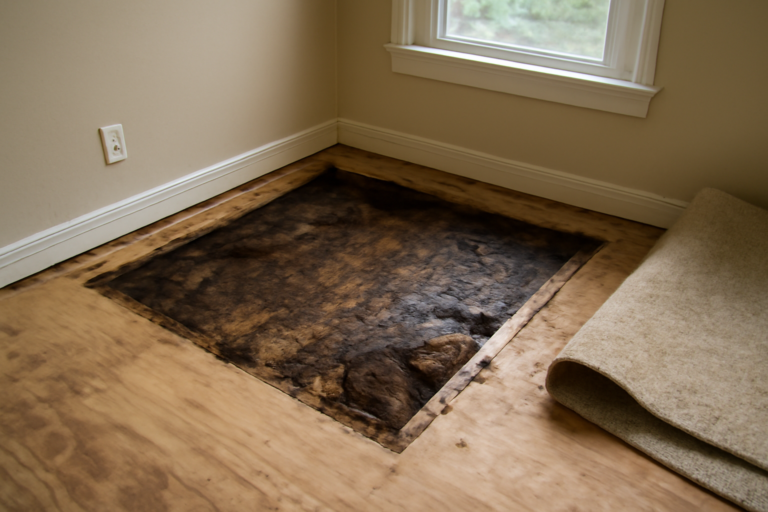Subfloor Water Damage Repair