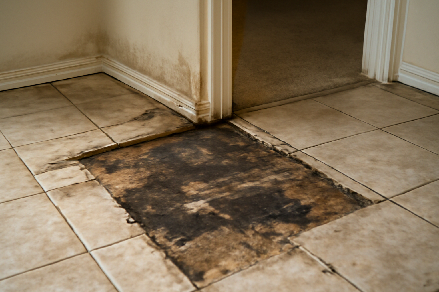 Tile Floor Water Damage Restoration in Hickory Valley, TN