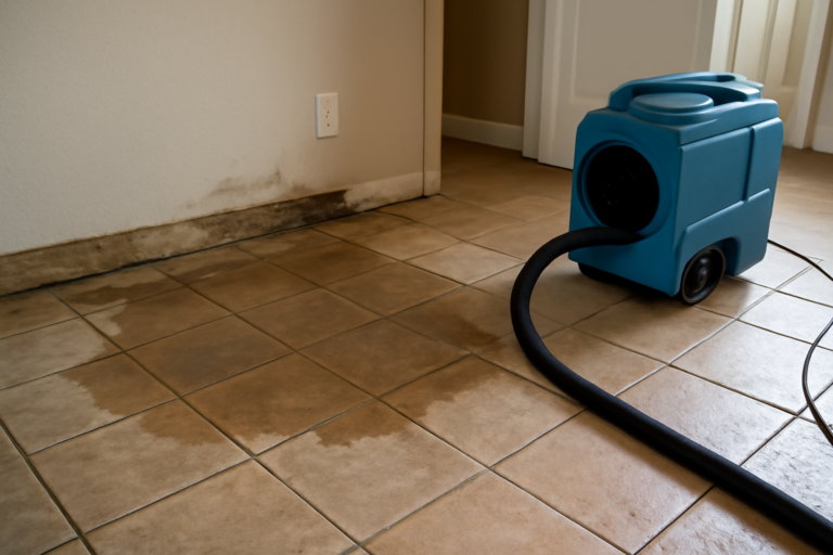 Tile Floor Water Extraction